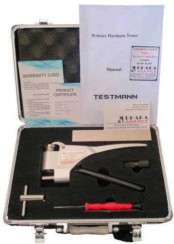 webster aluminum hardness tester|webster hardness tester manual.